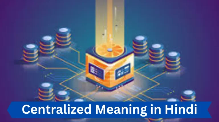 Centralized Meaning in Hindi: Centralized and Decentralized
